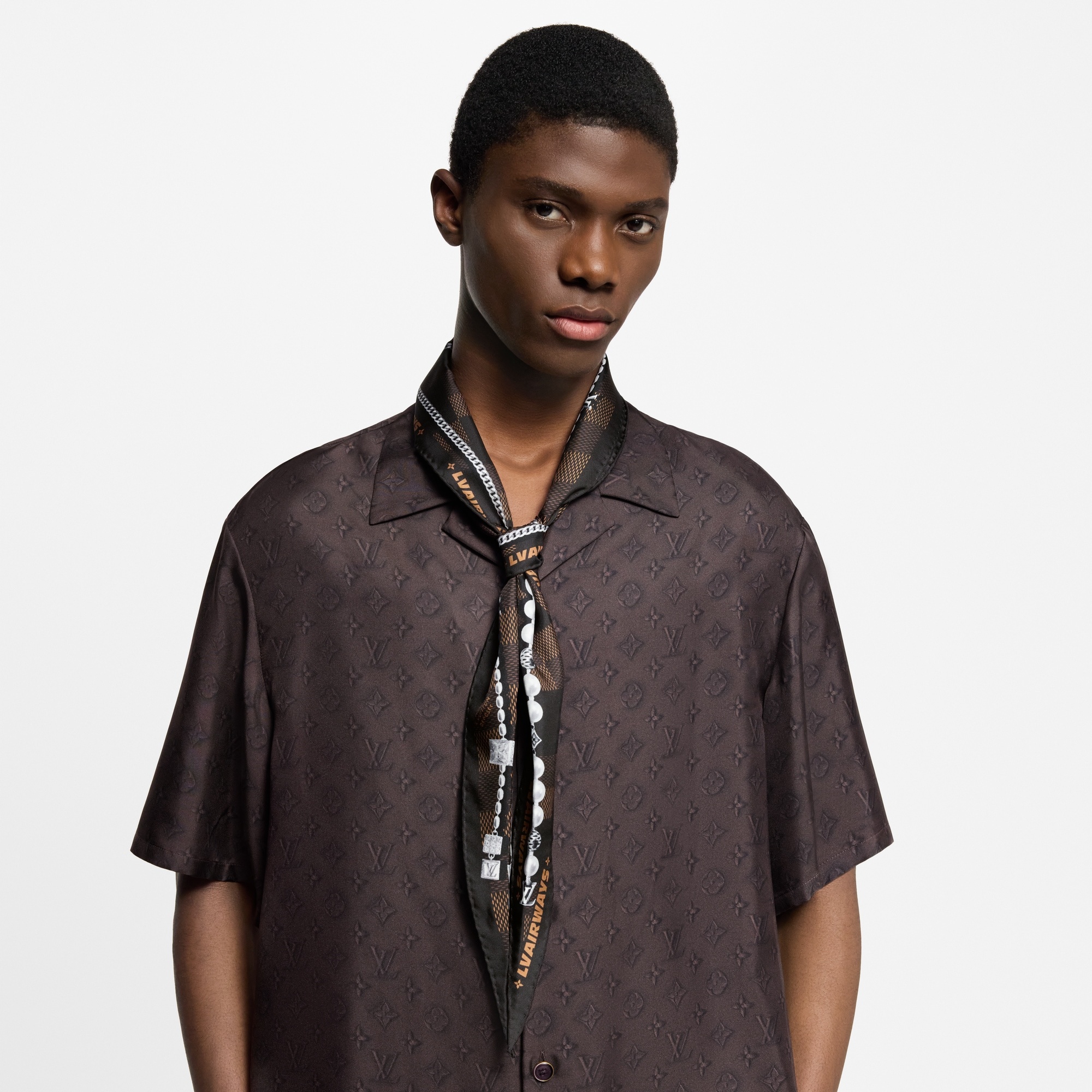 Damier Tied Up Silk Losange - 5