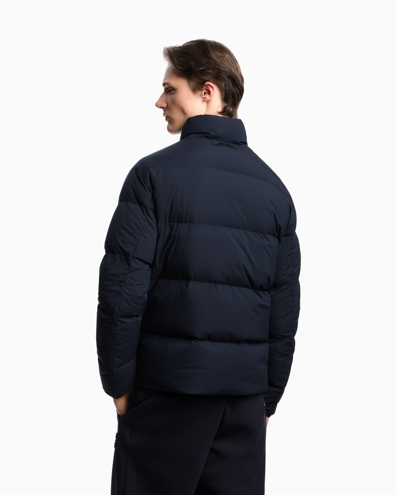 Quilted nylon, full-zip puffer jacket - 3