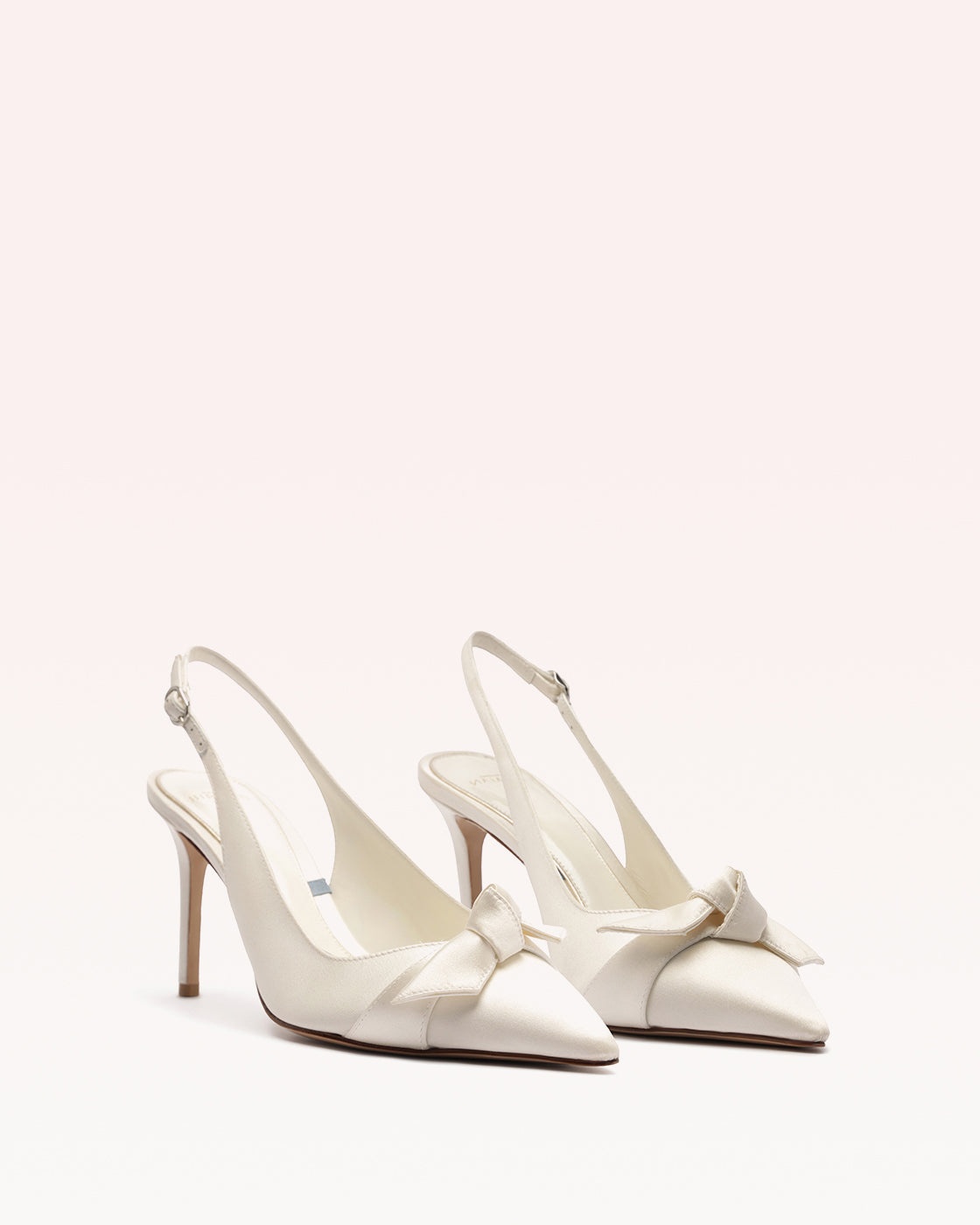 CLARITA CLASSIC SLINGBACK 85 SETA BIANCO - 2