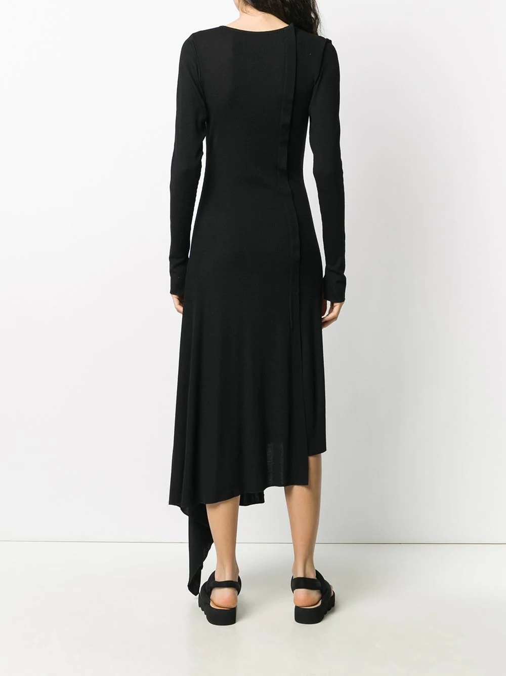 asymmetric knitted dress - 4