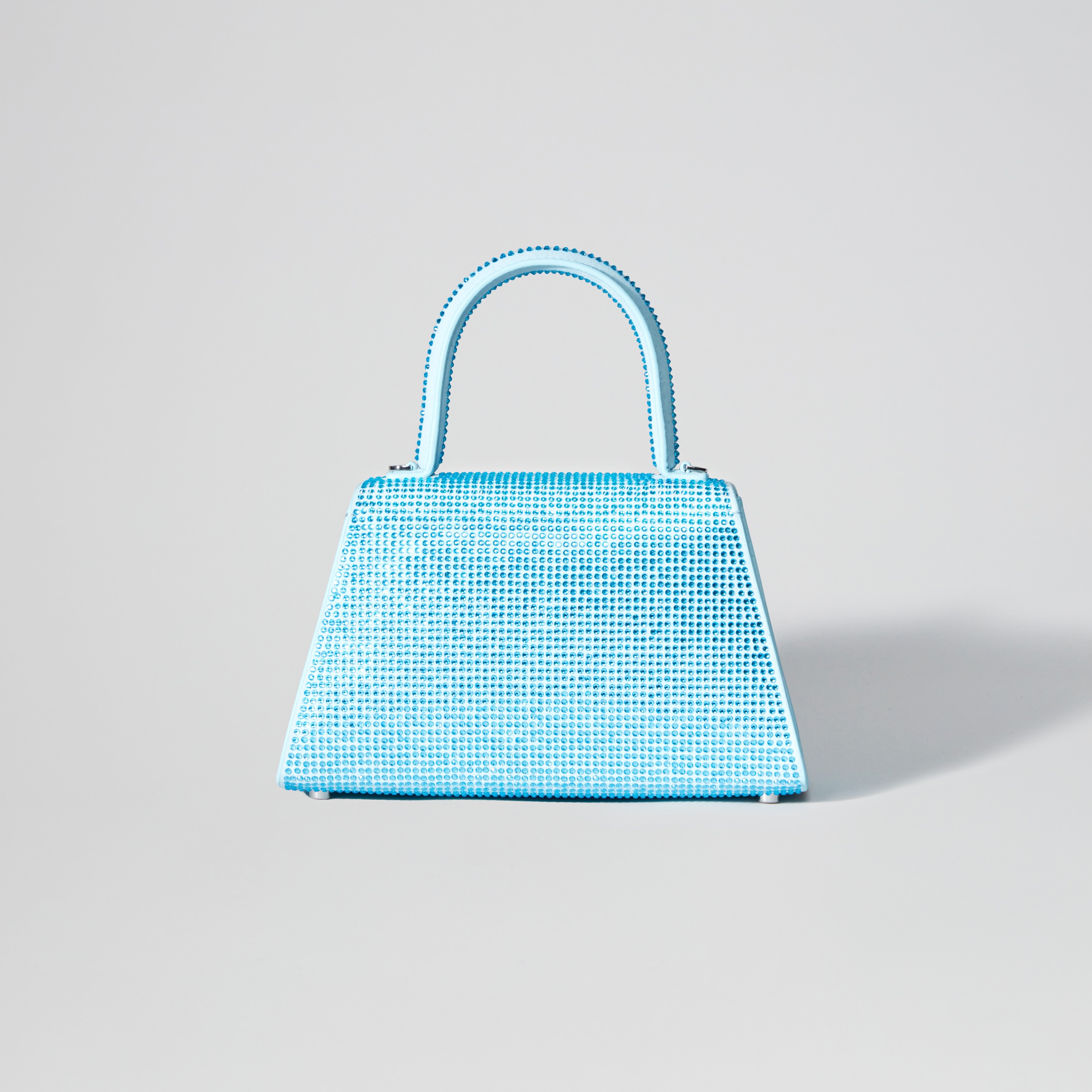 Blue Rhinestone Bow Envelope Mini Bag - 3