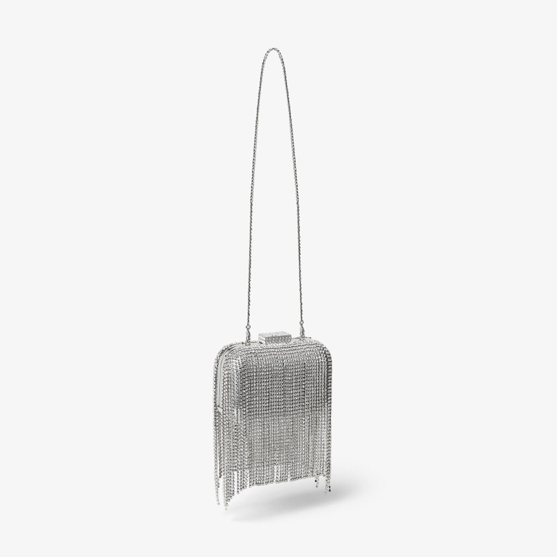 Micro Cloud
Silver Crystal Mini Bag with Fringe 4