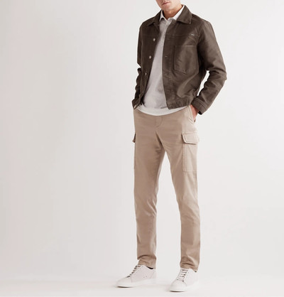 Brunello Cucinelli Slim-Fit Stretch-Cotton Twill Cargo Trousers outlook