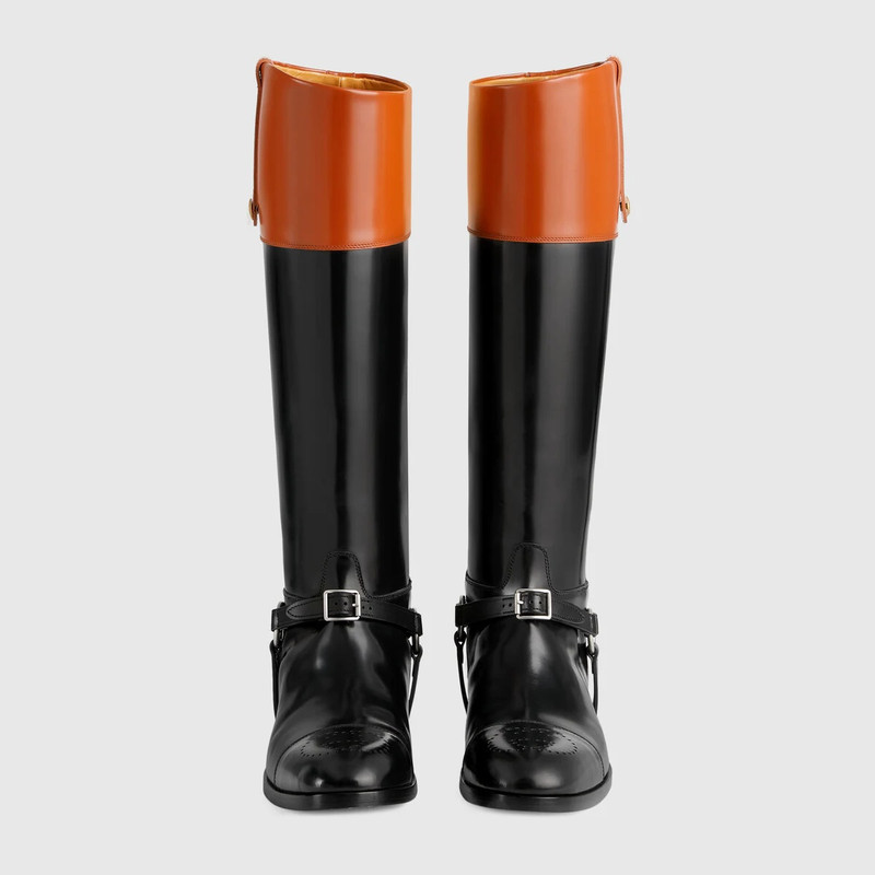 GUCCI Knee-high boot with harness outlook