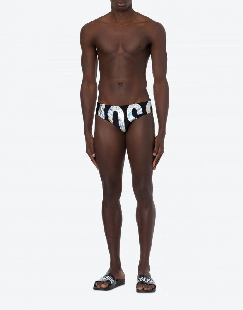 Moschino HOLOGRAPHIC LOGO BEACH BRIEFS outlook