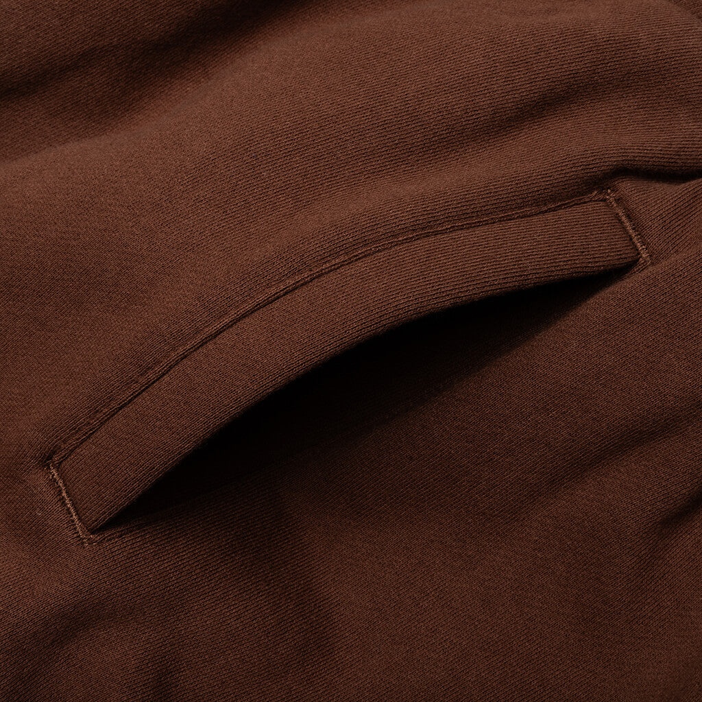 APPLE LOGO SWEATPANT - CHOCOLATE - 4