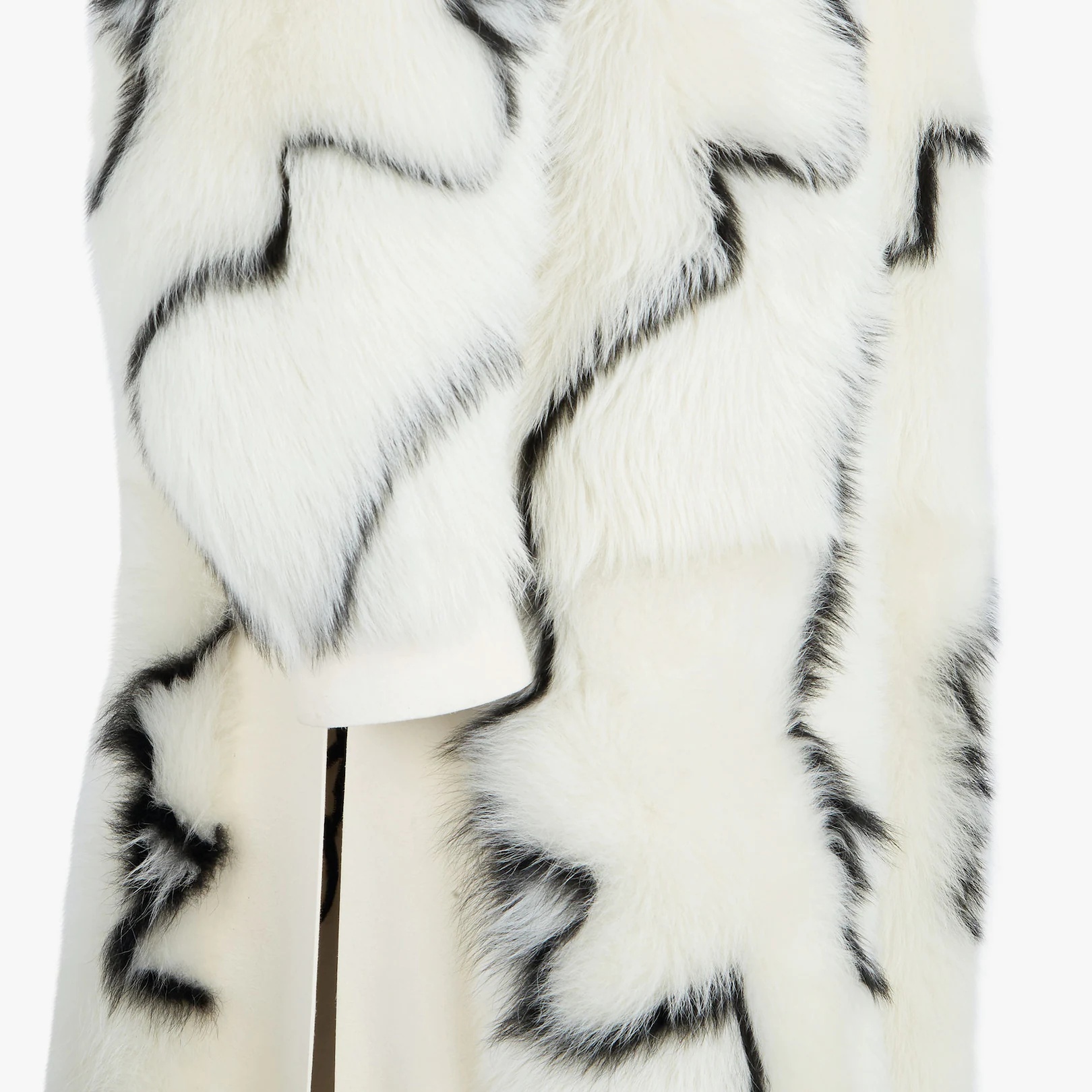 White shearling coat - 3