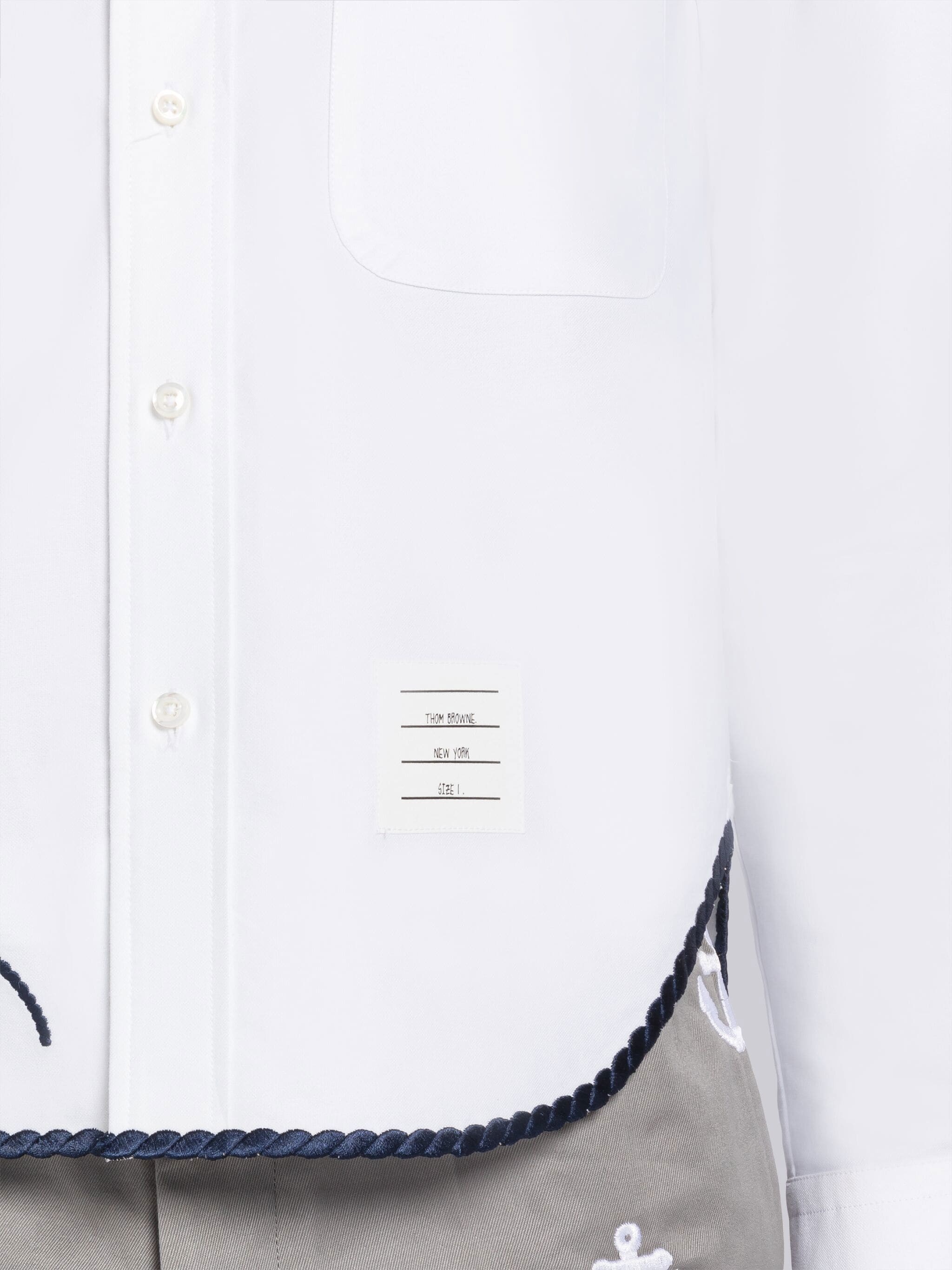 Rope and Anchor Round Collar Shirt - 6