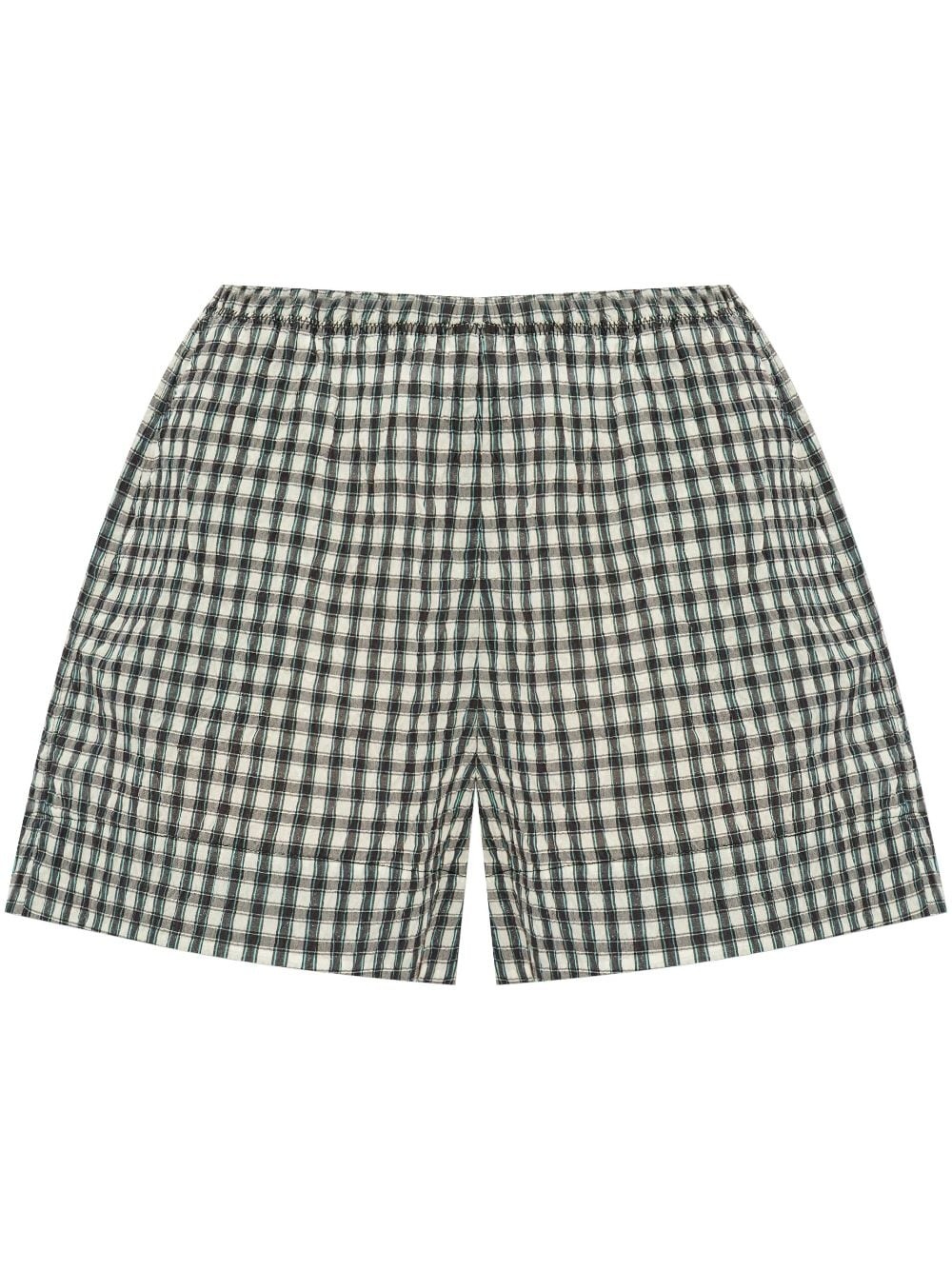 check-print shorts - 1