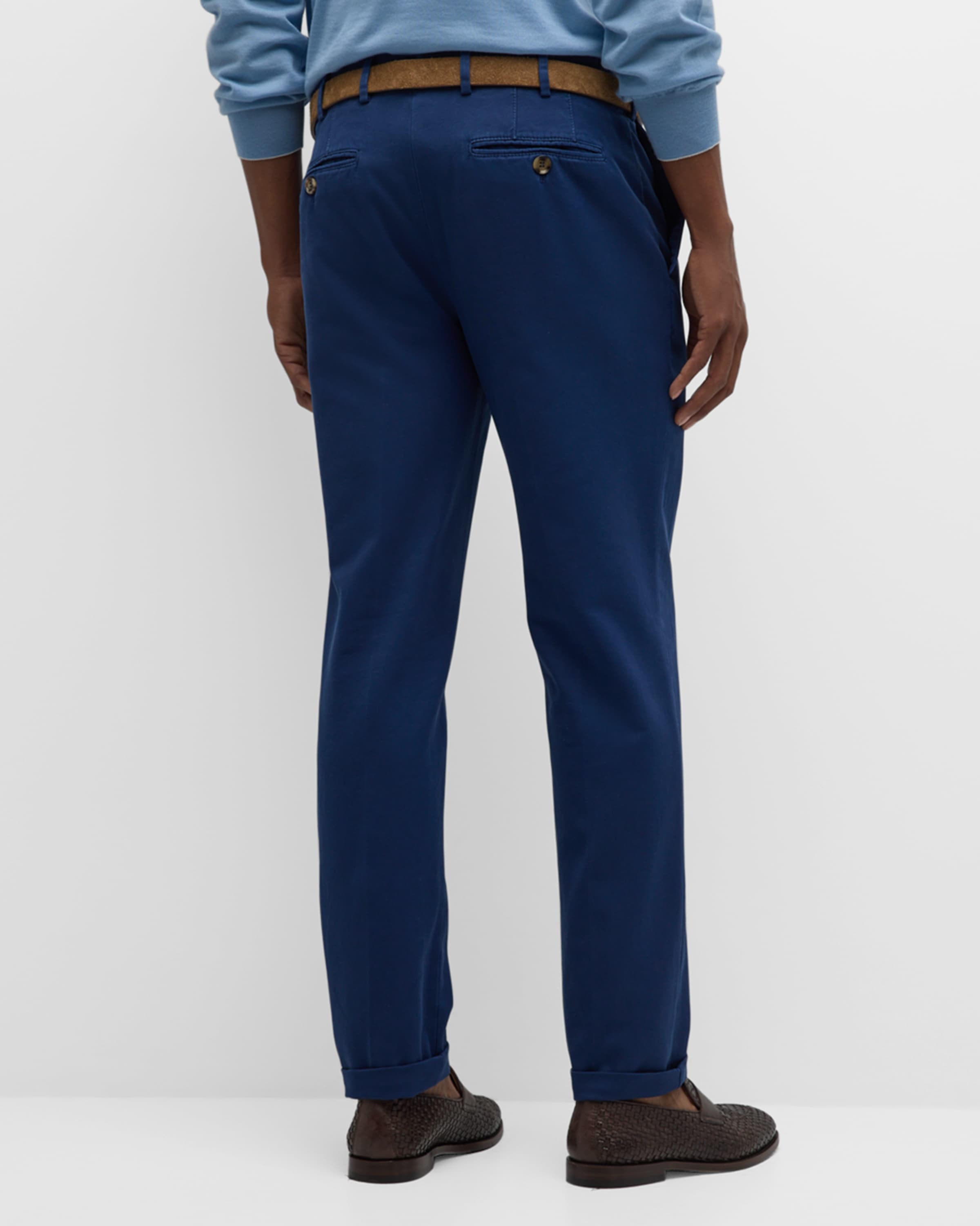 Men's Dyed Flat-Front Pants - 3