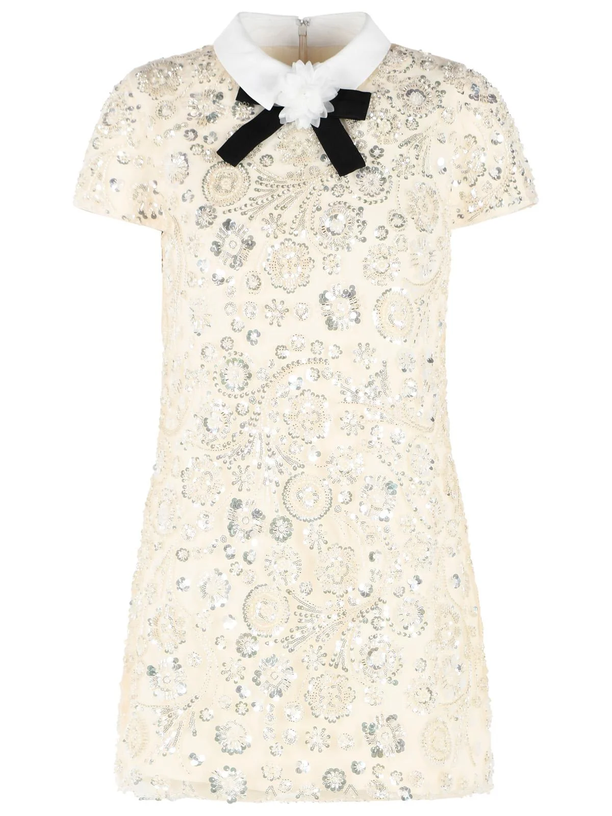 Self Portrait Cream Polyester Mini Dress Women - 1