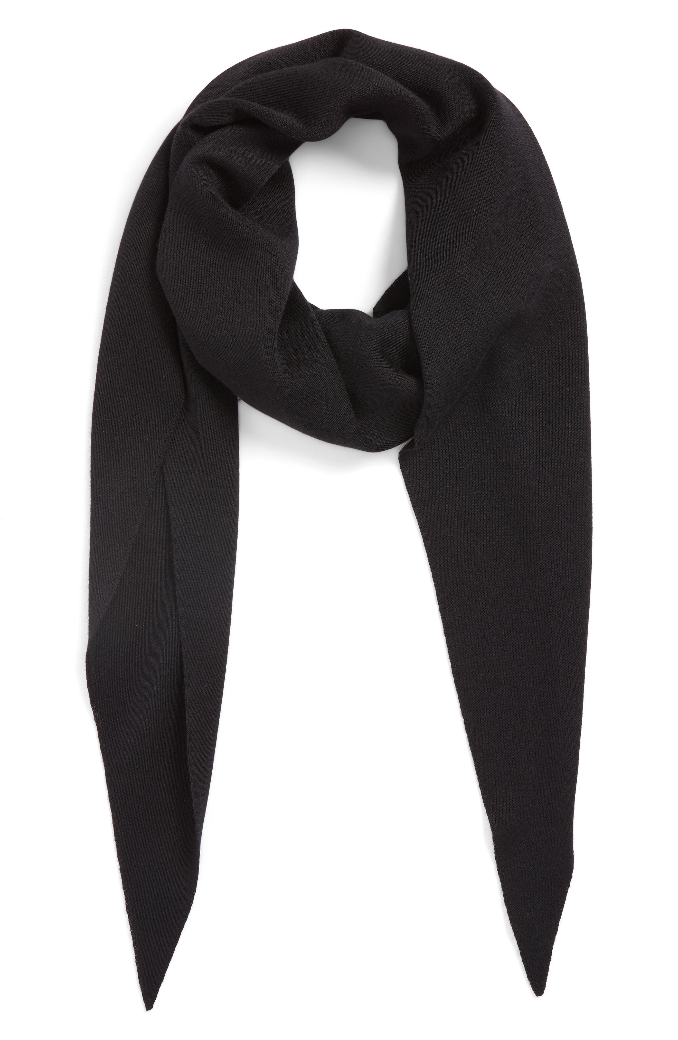 Akris Diamond Knit Cashmere & Silk Scarf in Black at Nordstrom - 3