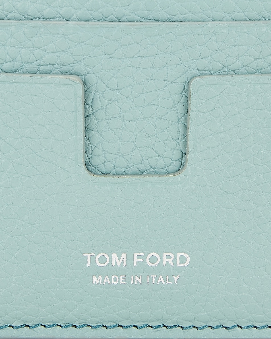 Soft Grain Leather T Line Cardholder - 5