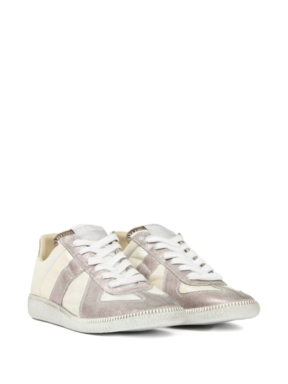 Metallic leather sneakers - 2