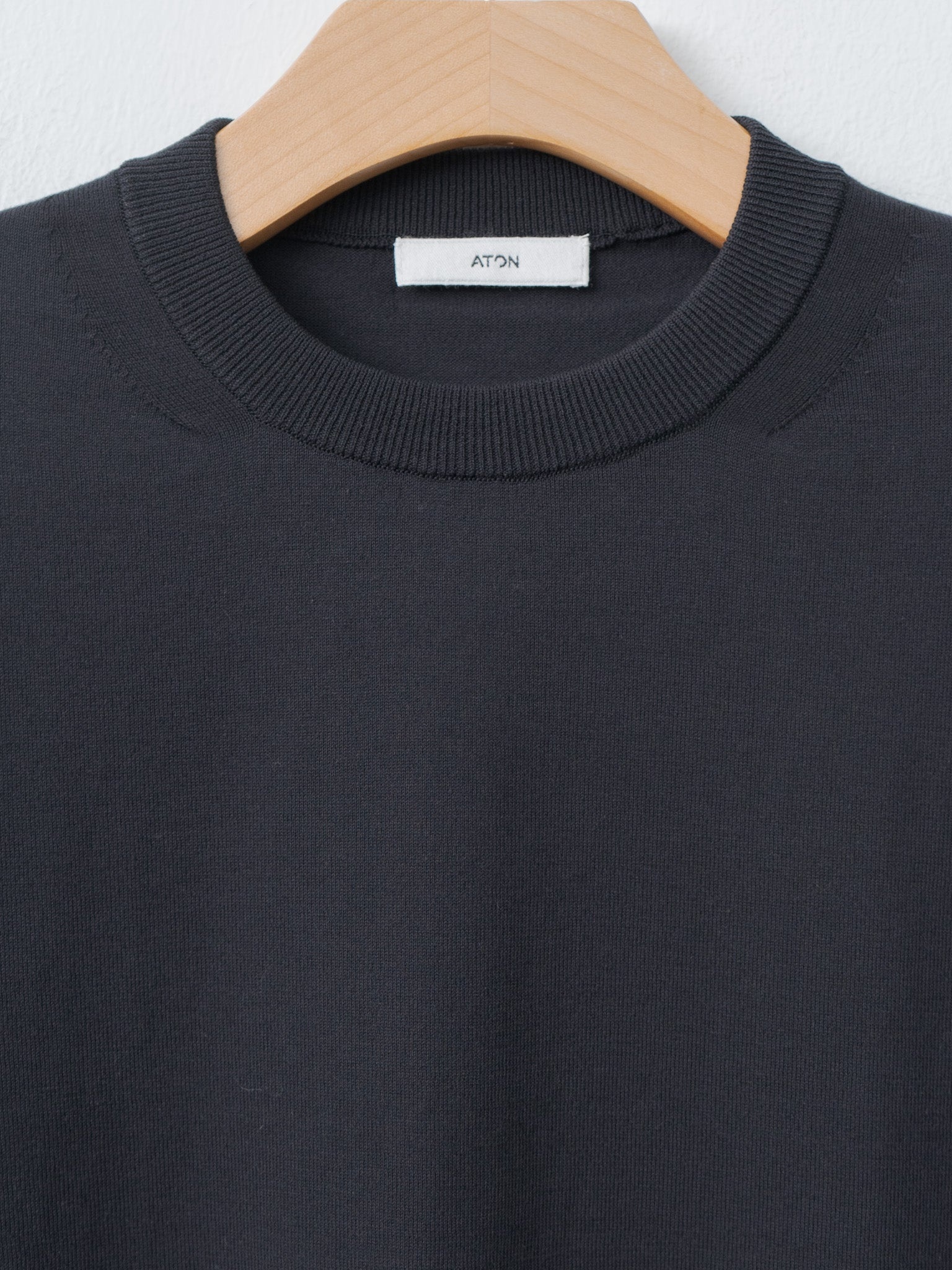 Fresca Knit Half Sleeve Crewneck Sweater - Black - 5