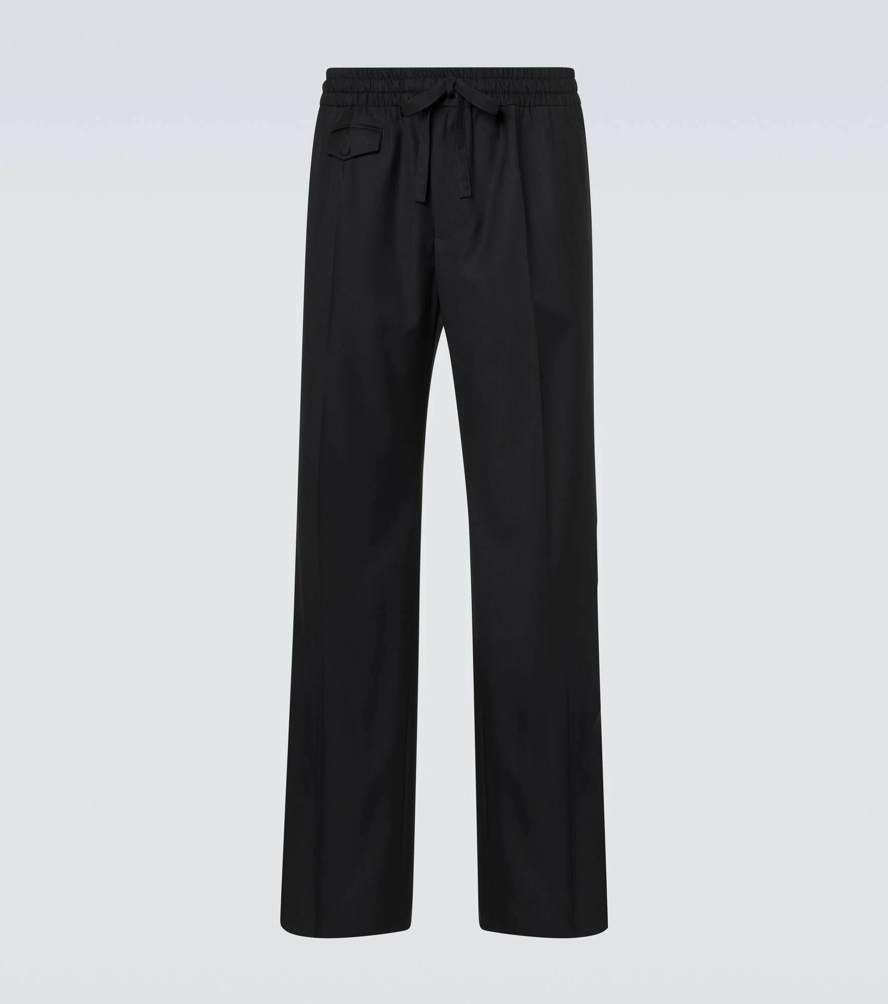 Virgin wool twill wide-leg pants - 1