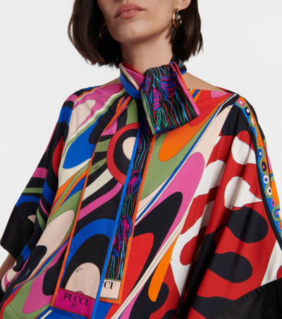 PUCCI Printed silk twill scarf outlook