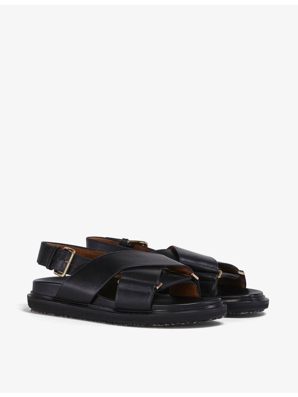 Fussbett cross-over leather sandals - 3