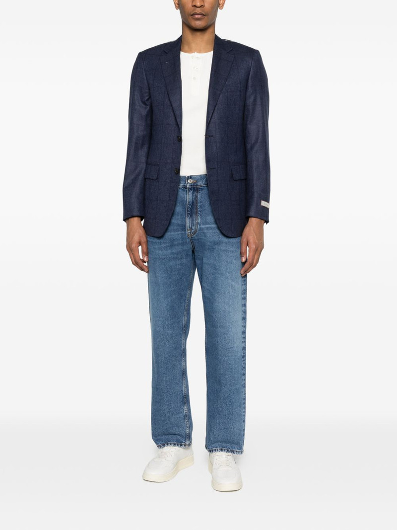 Canali check pattern blazer outlook