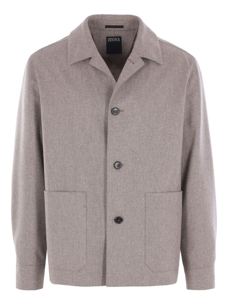 button-fastening patch-pocket jacket 1