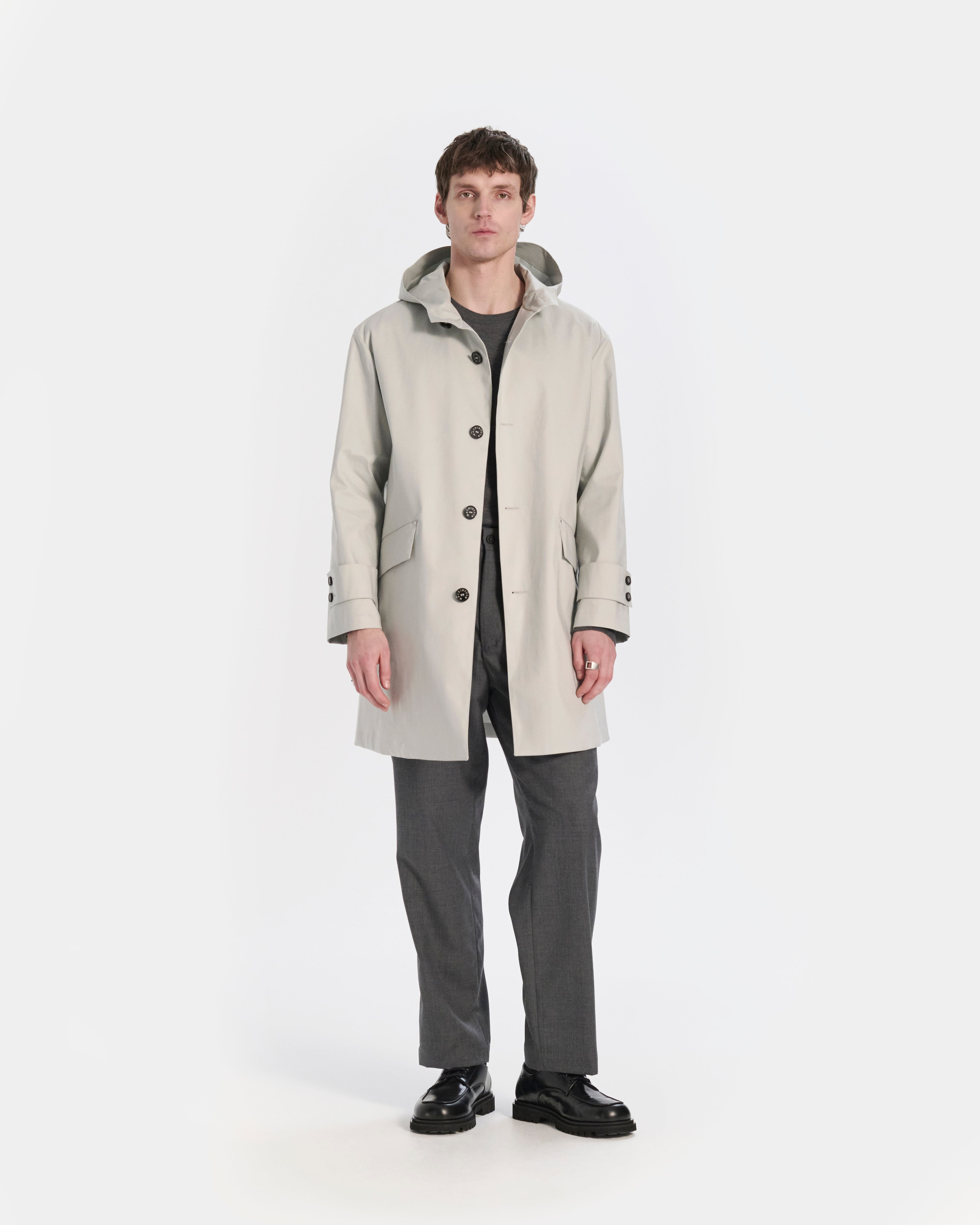 Humbie Raintec Mid Length Hooded Coat - 2