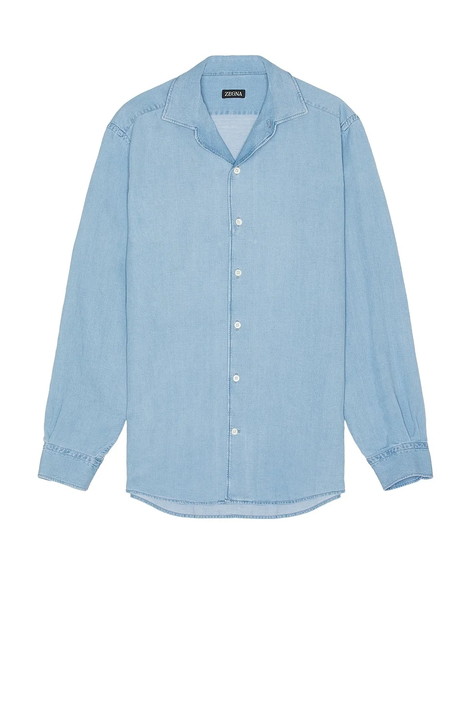 Cotton And Linen Denim Shirt - 1