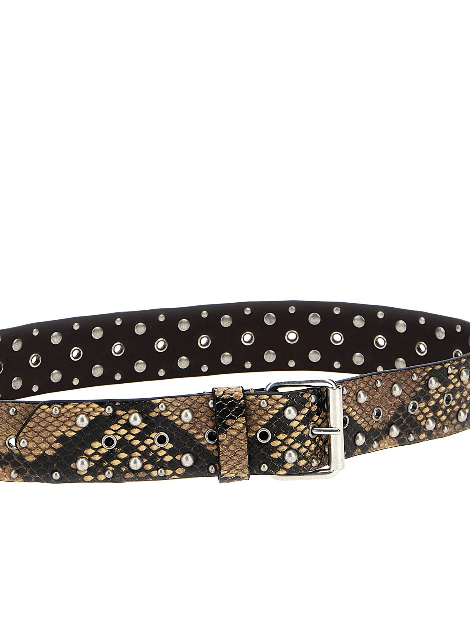 Studded Belt Belts Beige - 3