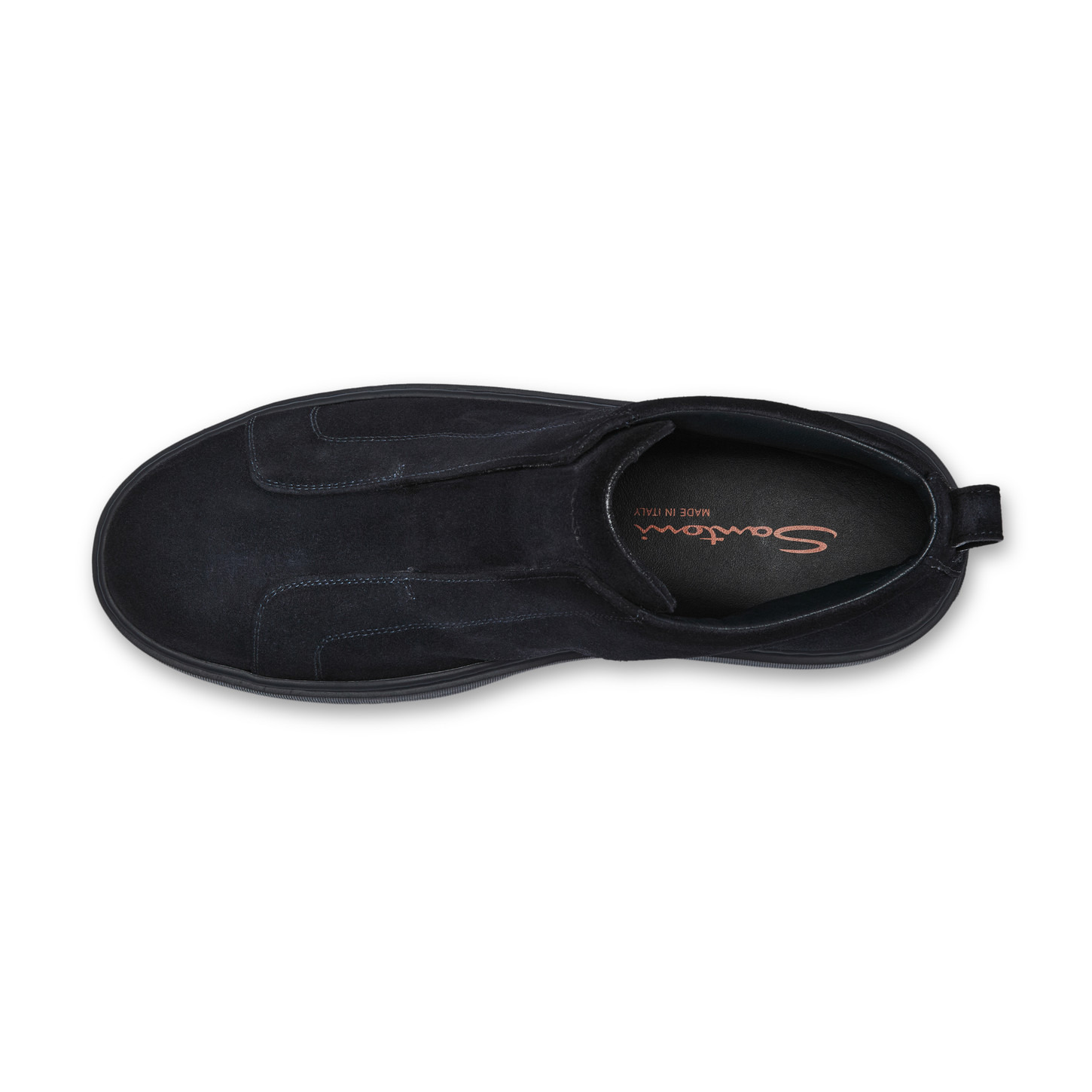 Men's blue suede slip-on sneaker - 4