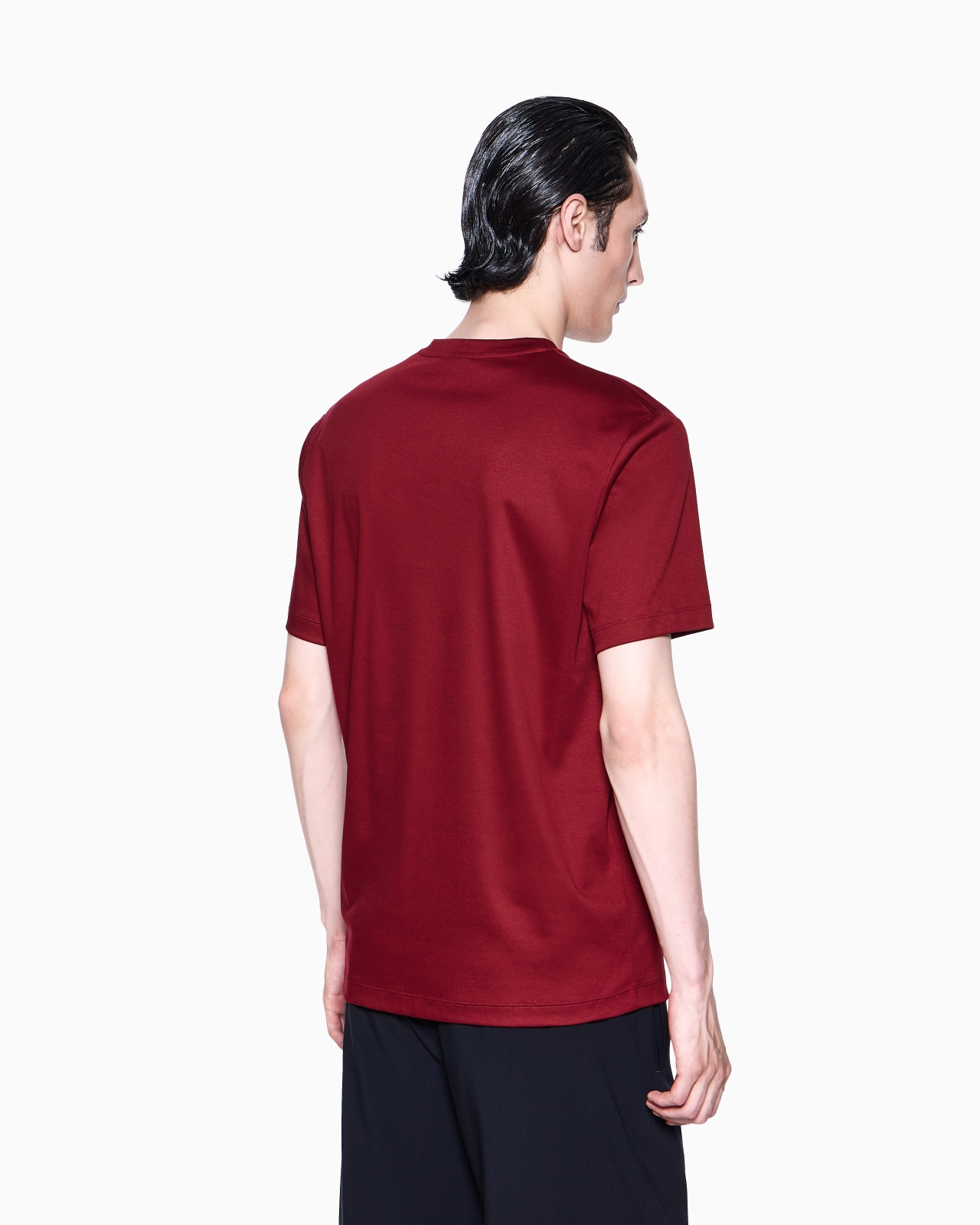 COTTON-INTERLOCK T-SHIRT WITH EMBROIDERED LOGO - 3