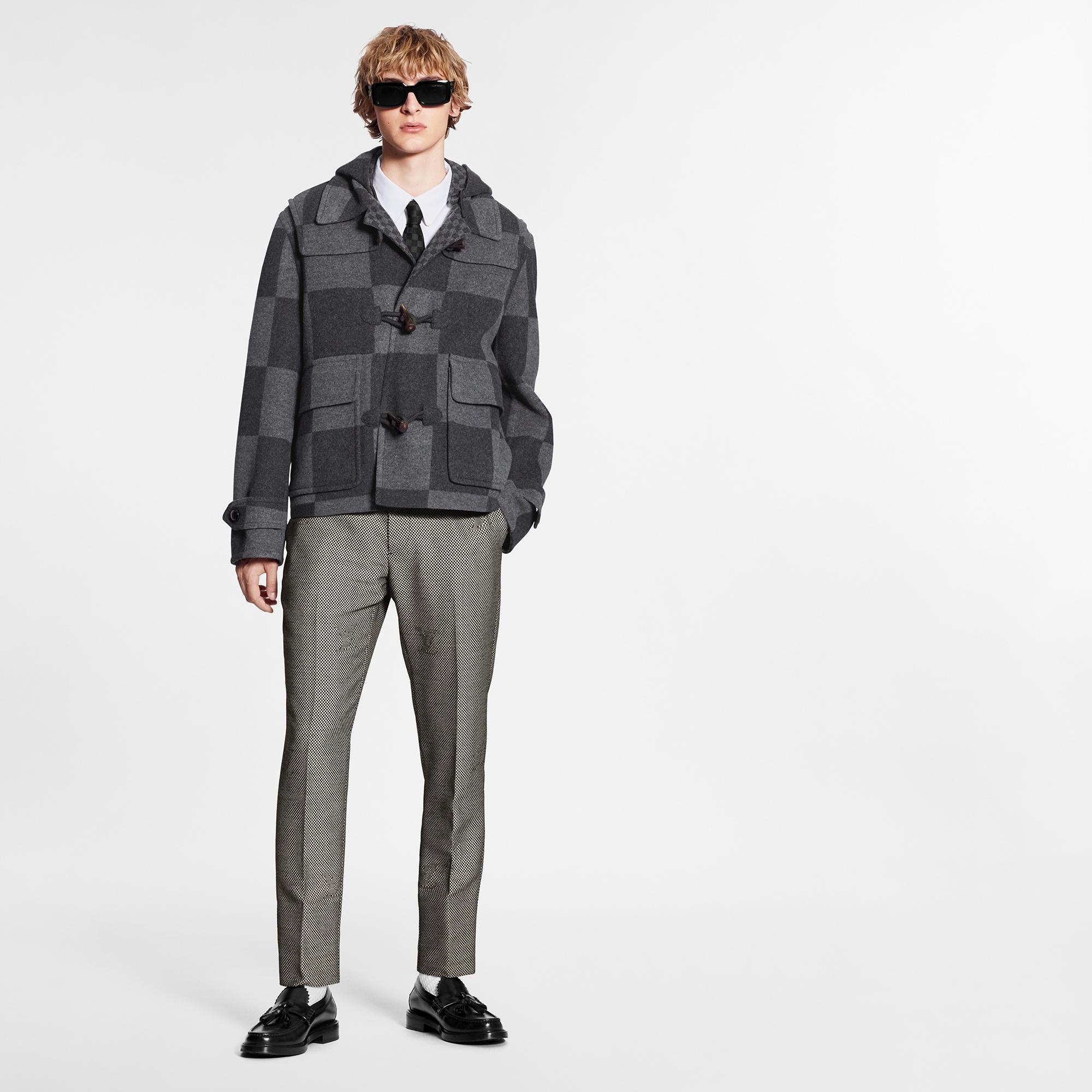 Giant Damier Duffle Coat - 2