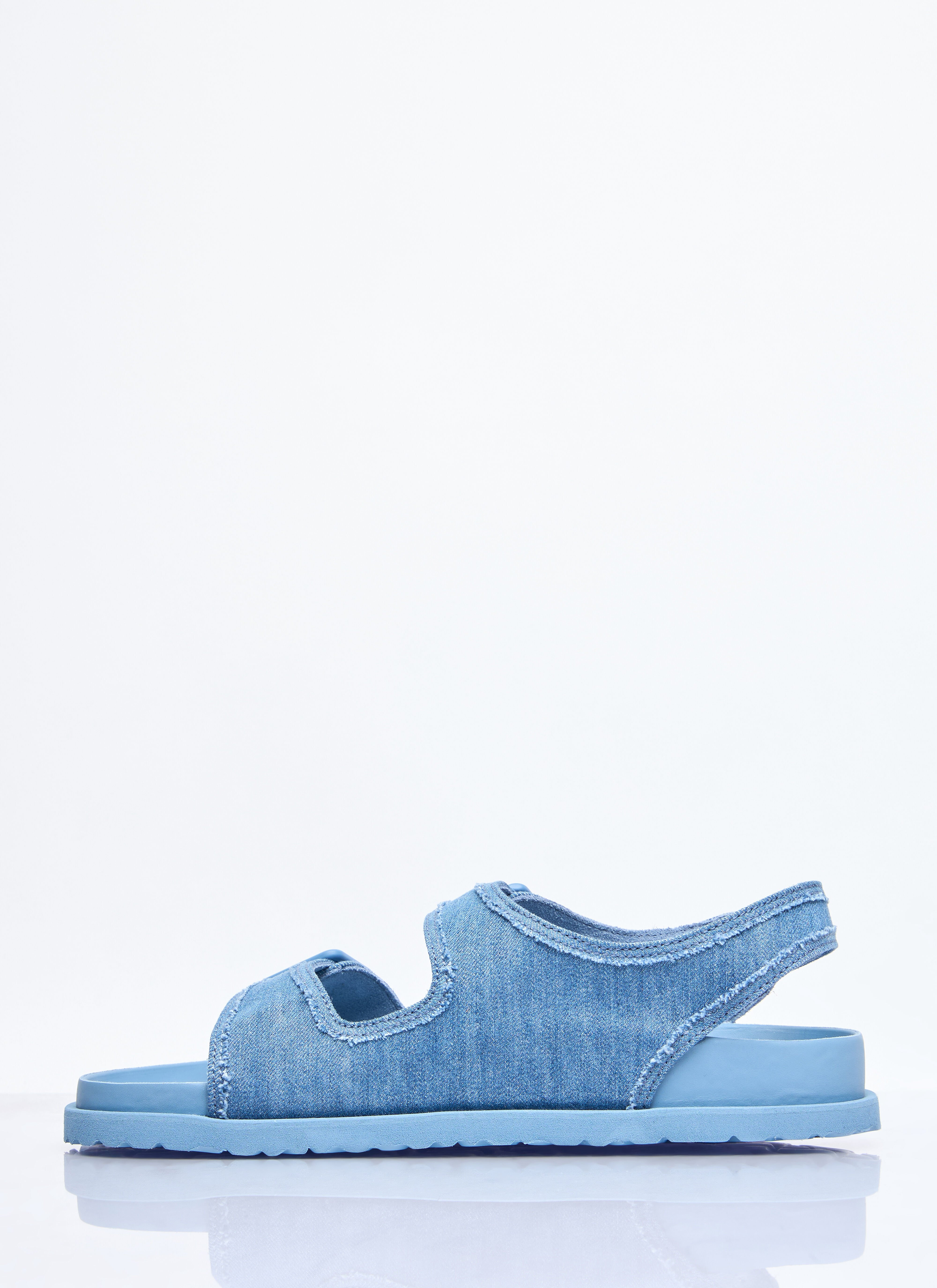 Milano Stone Washed Denim Sandals - 4