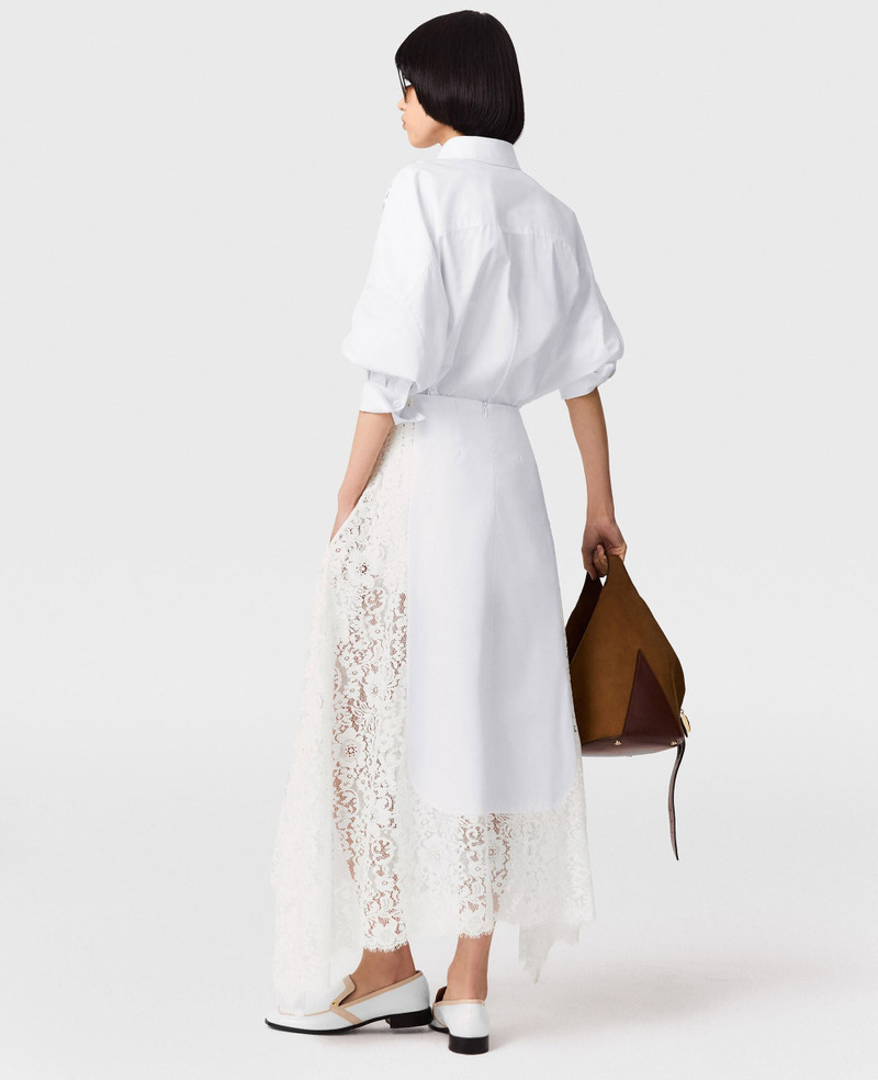 Lace Panel Midi Skirt 4