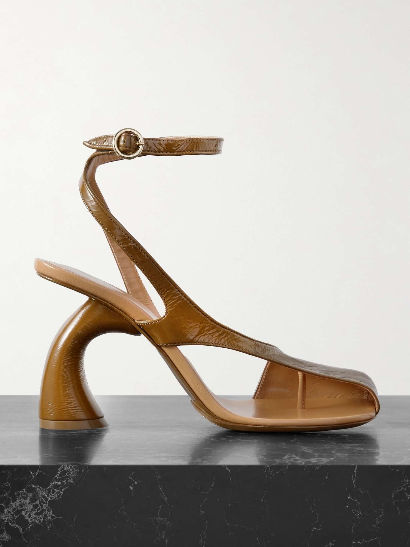 Dries Van Noten Cutout patent-leather pumps | REVERSIBLE