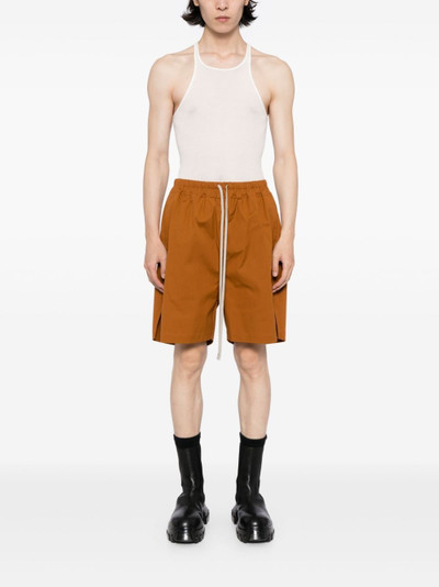 Rick Owens drawstring-fastening cotton-blend shorts outlook