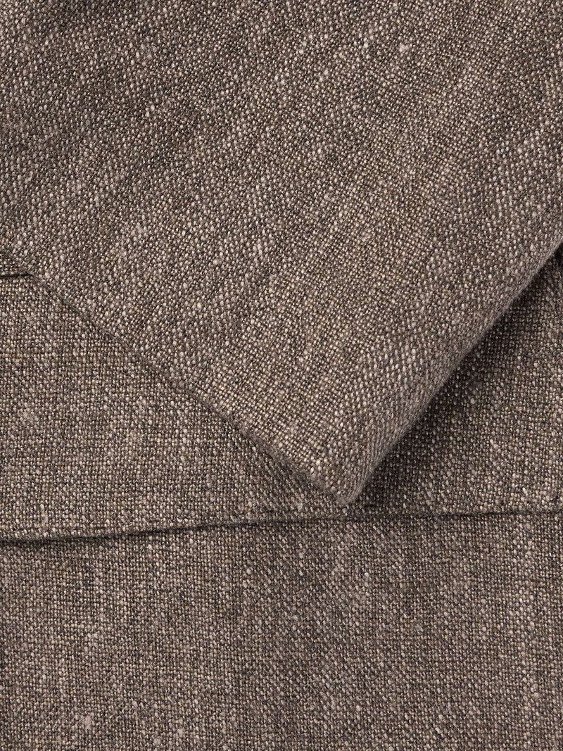 Double-Breasted Linen and Cotton-Blend Blazer 4