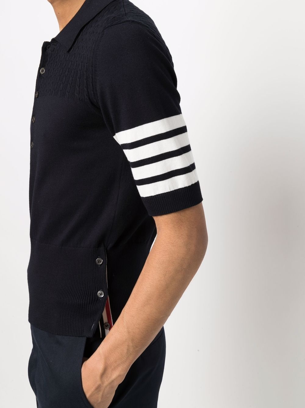 4-Bar jersey polo shirt - 5