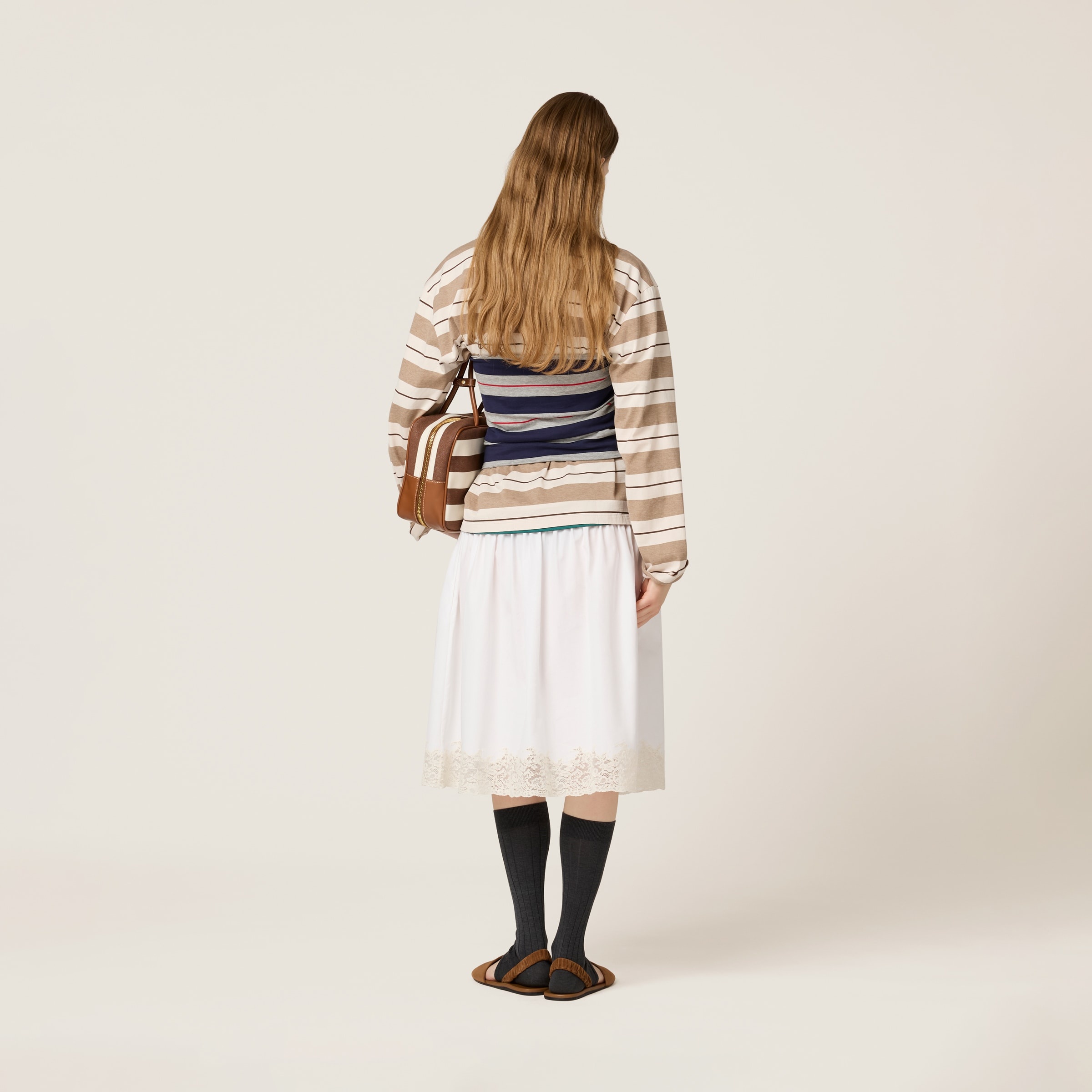Striped jersey top - 3
