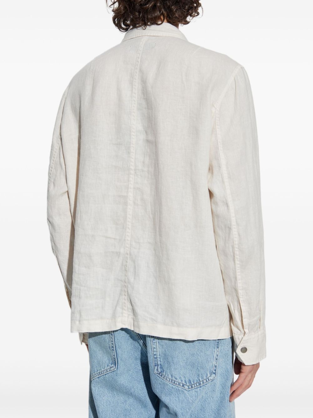 linen shirt jacket - 4