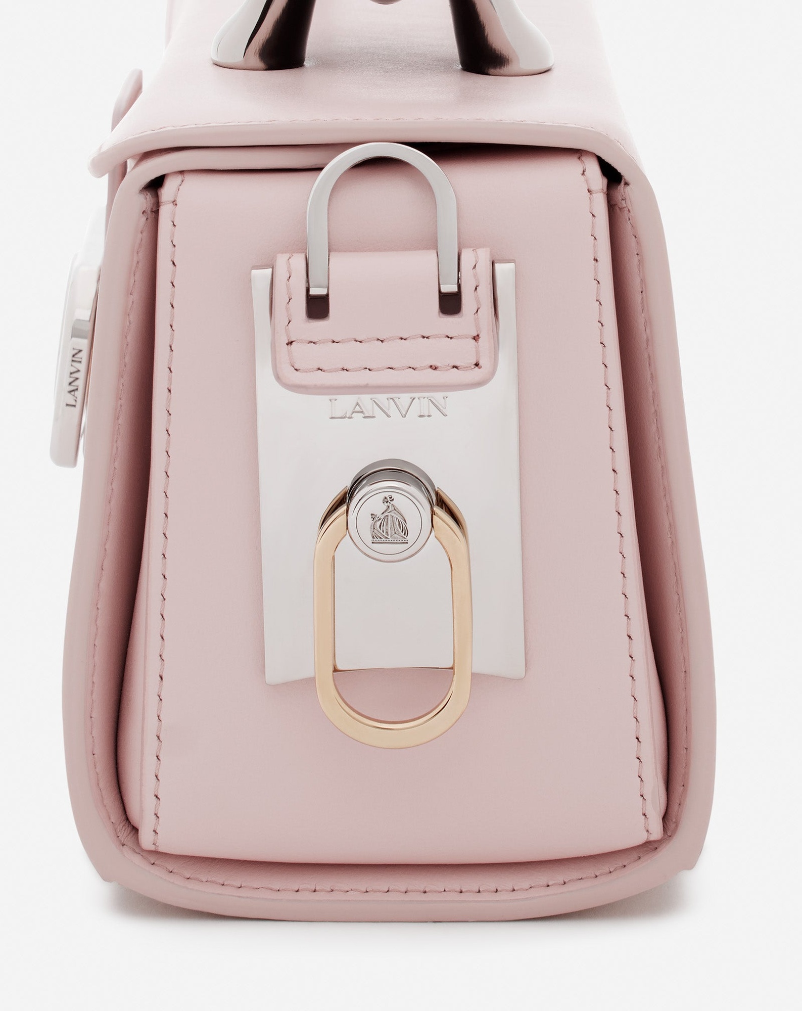 Lanvin Medium Leather Pencil Cat Bag in Rosé at Nordstrom - 8