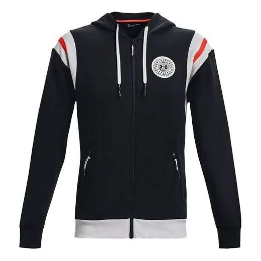 Under Armour Rival Fleece Full Zip Hoodie Jacket 'Black' 1366303-001 - 1