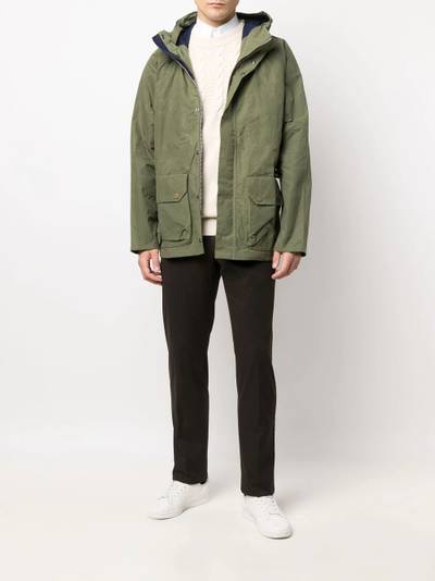 Barbour flap-pockets cotton hooded jacket outlook