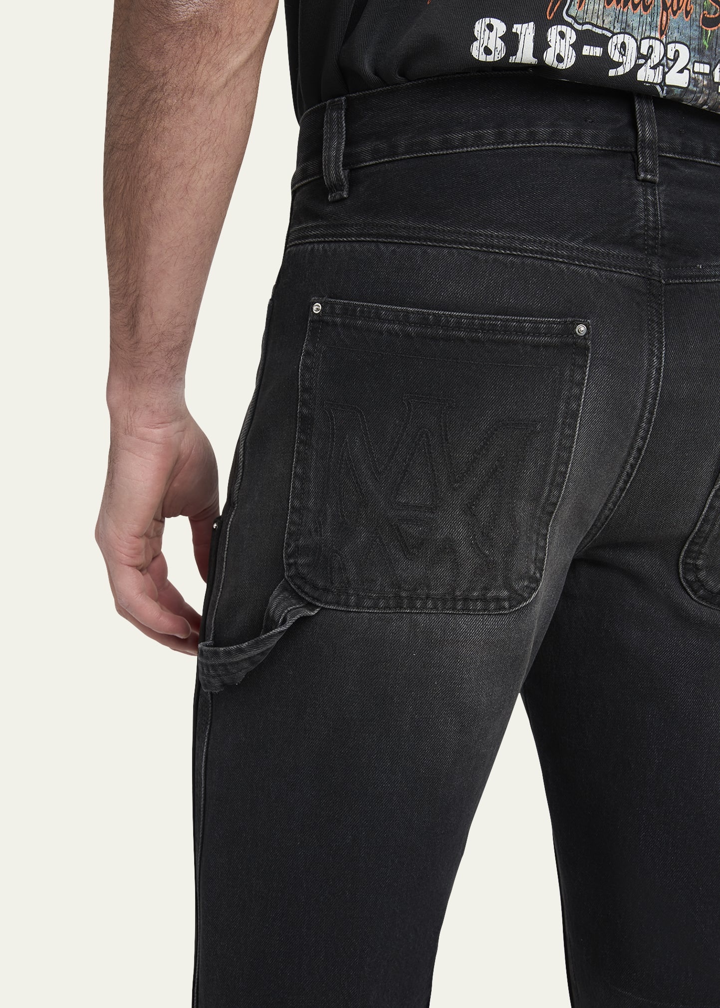 Men's MA Quad Suede Panel Carpenter Jeans - 5