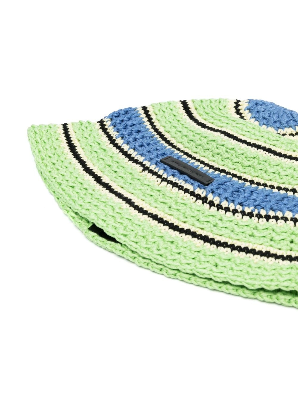 crochet knit cotton bucket hat - 2