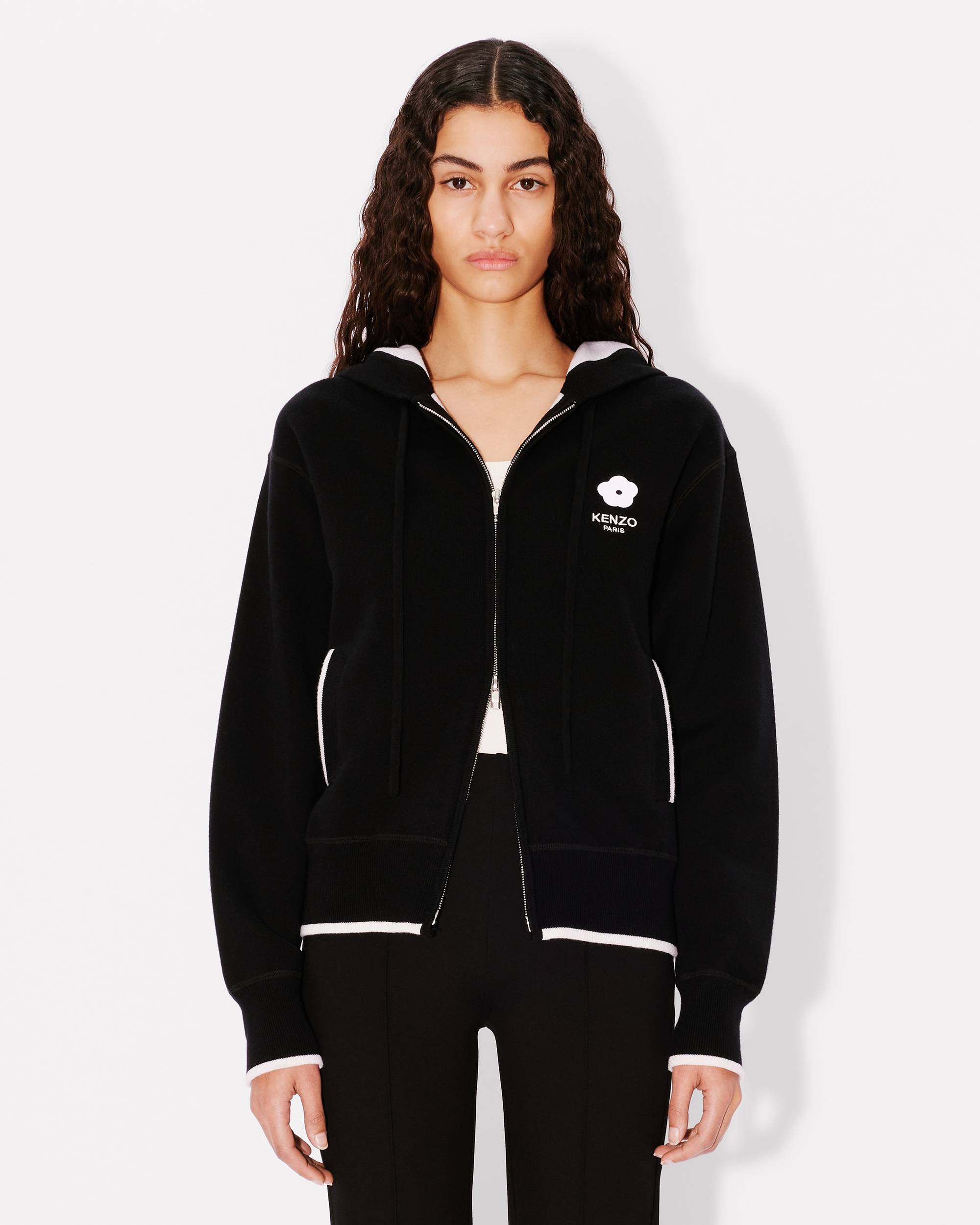 KENZO 'Boke 2.0' zipped embroidered hoodie | REVERSIBLE