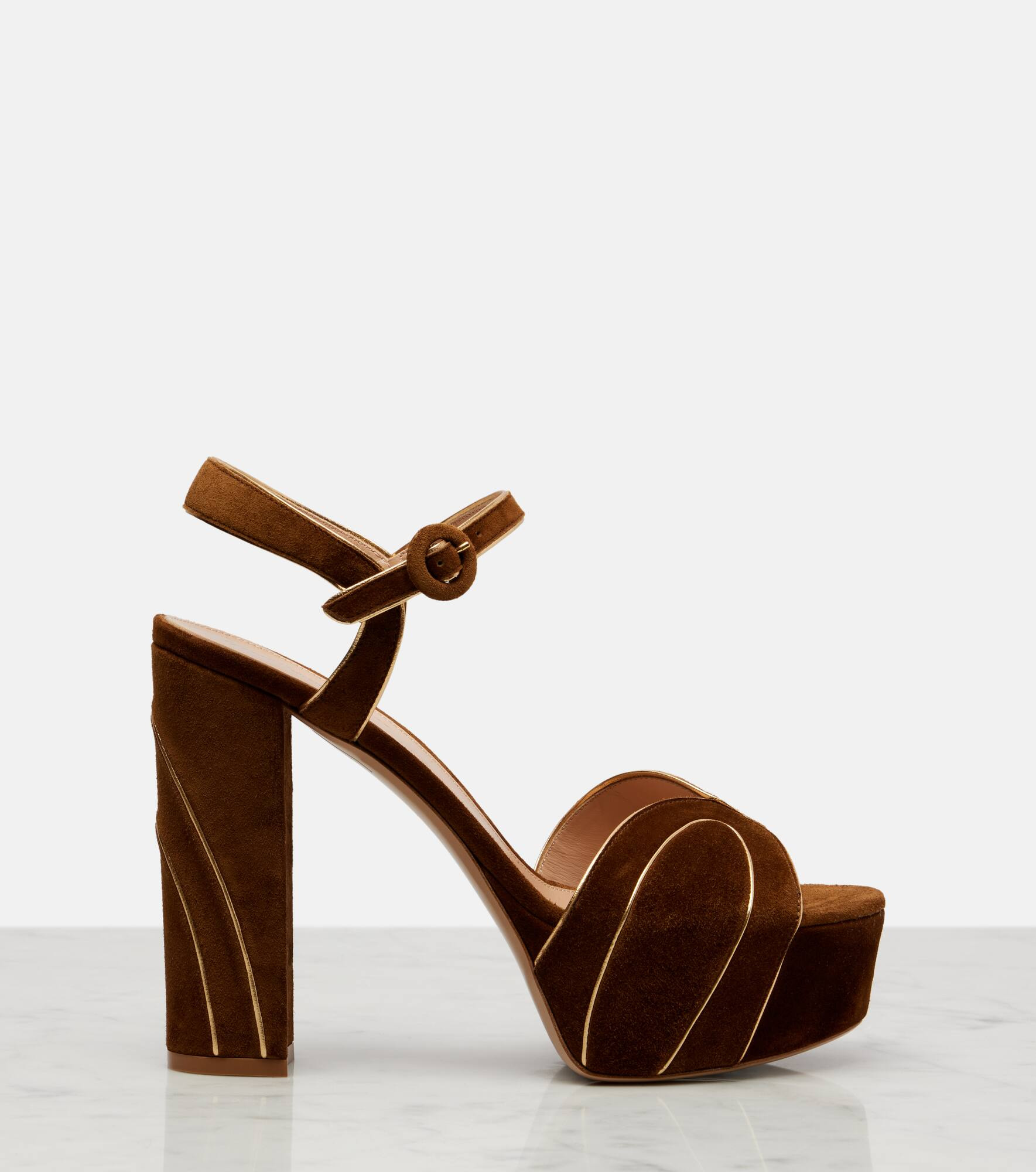 125 suede platform sandals - 4