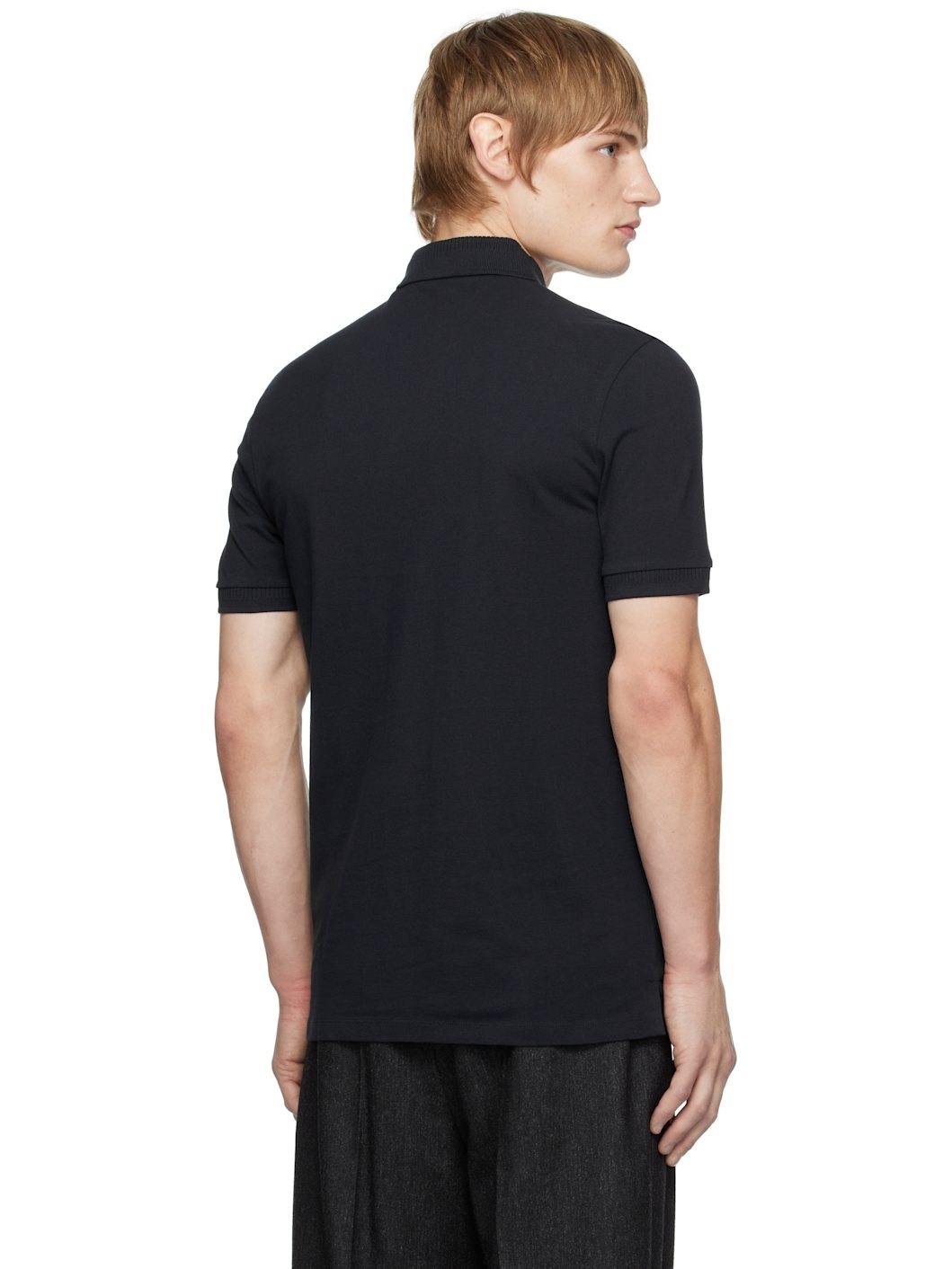 Navy Logo Patch Polo - 3