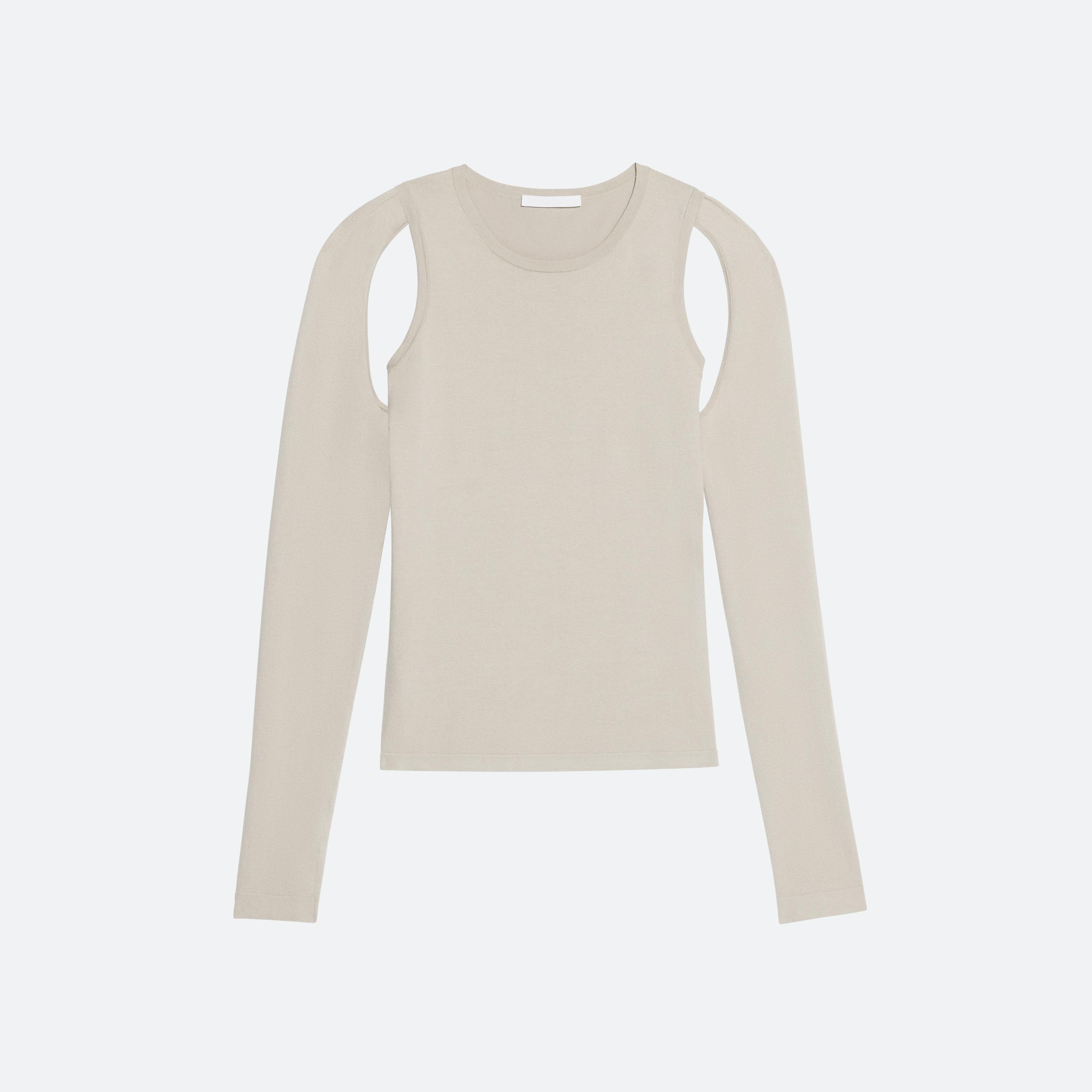 CUT-OUT COTTON SWEATER - 1