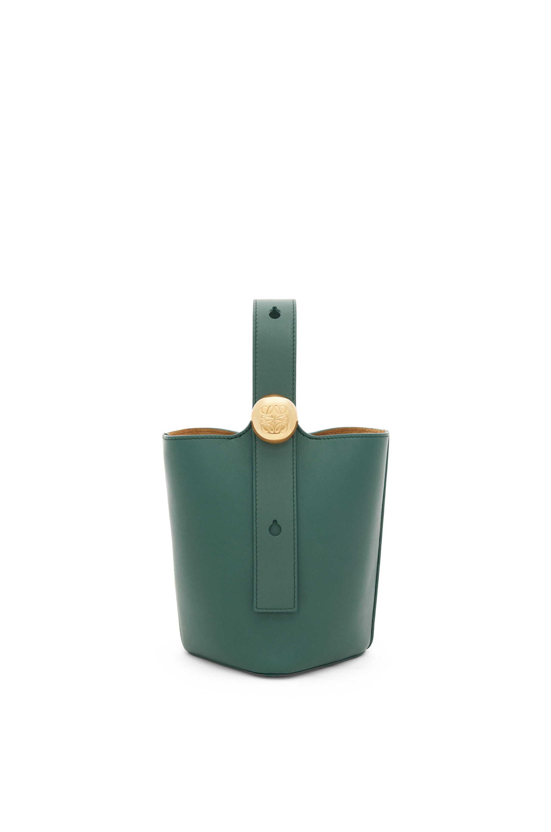 Mini Pebble bucket in smooth calfskin - 1