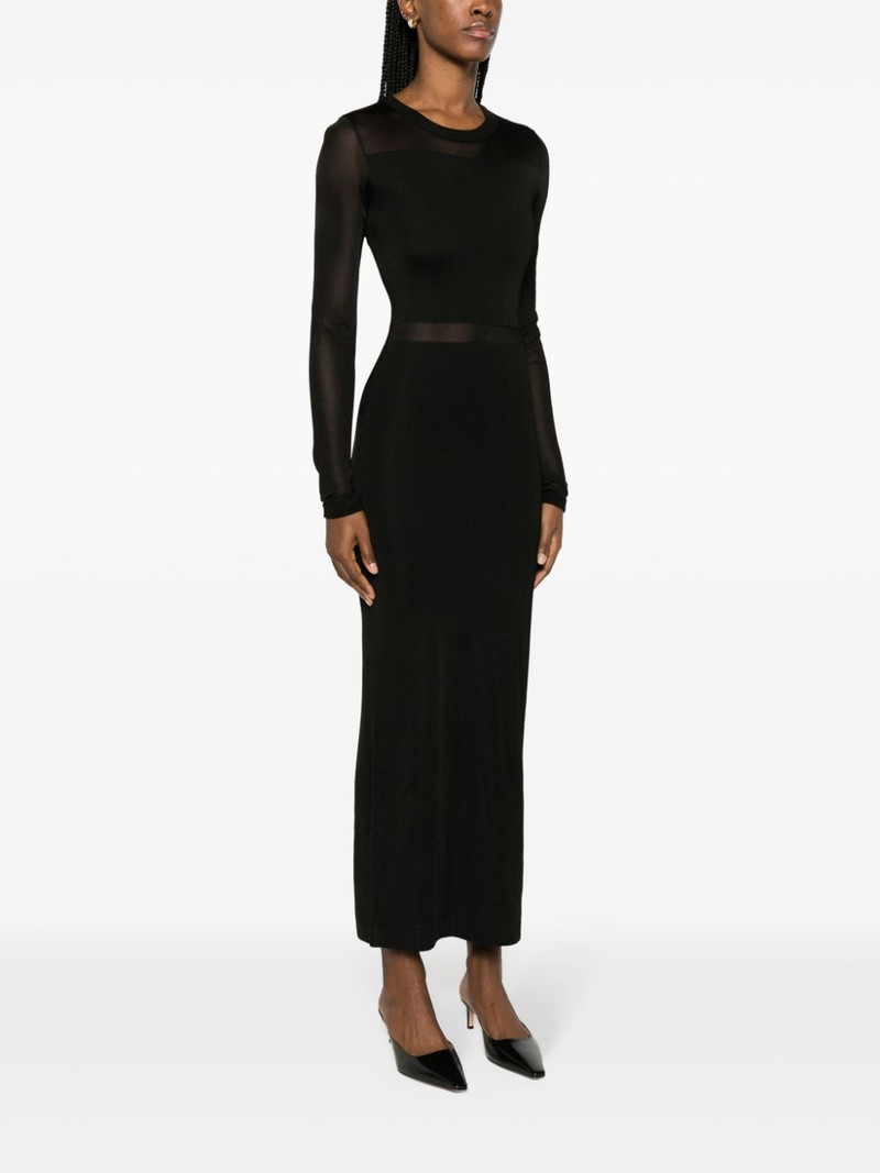 semi-sheer fine-knit dress 3