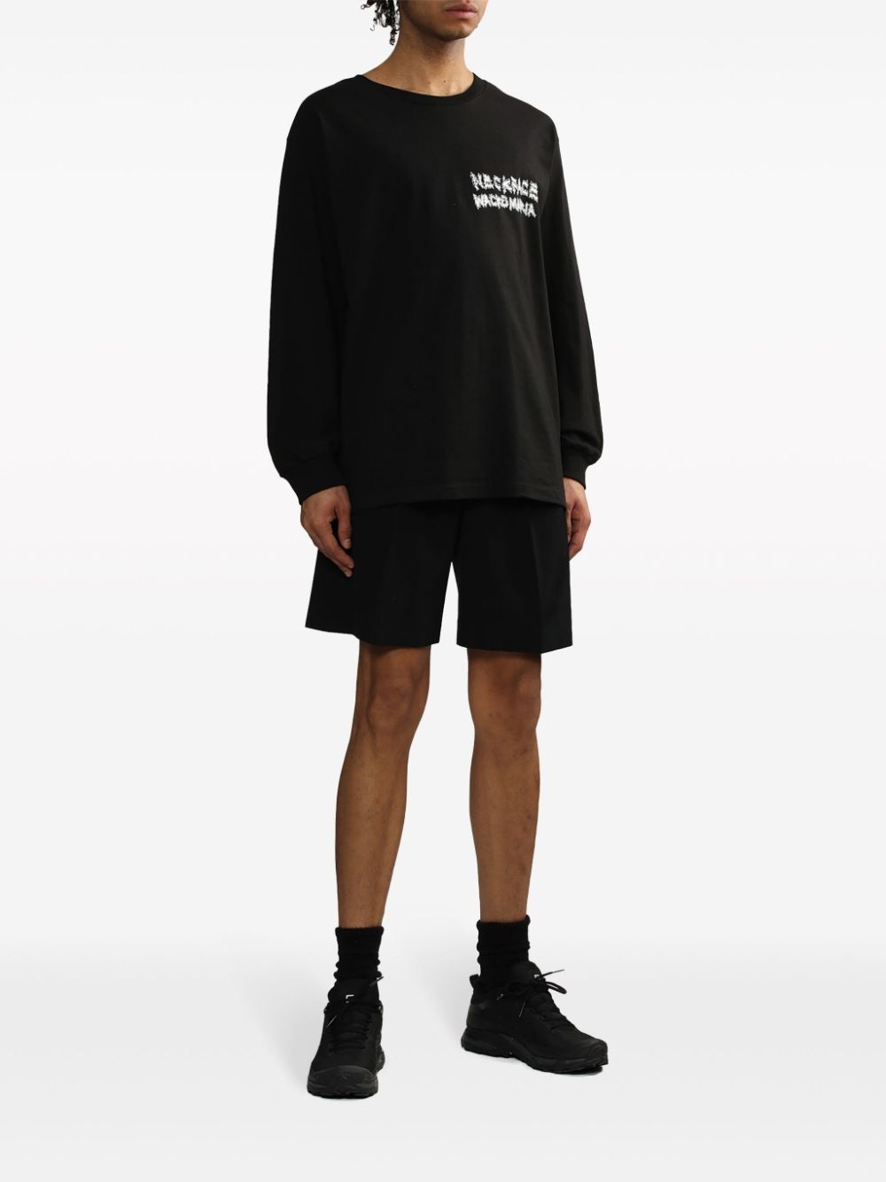 pleated wool-gabardine shorts - 2